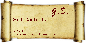 Guti Daniella névjegykártya